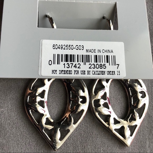 JENNY PACKMAN SILVER CRYSTAL CHANDELIER EARRINGS - Picture 5 of 13